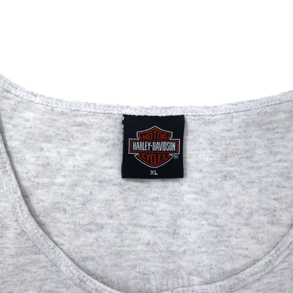 HARLEY DAVIDSON Canotta con stampa logo anni 2000 XL grigio cotone CALDWELL ID