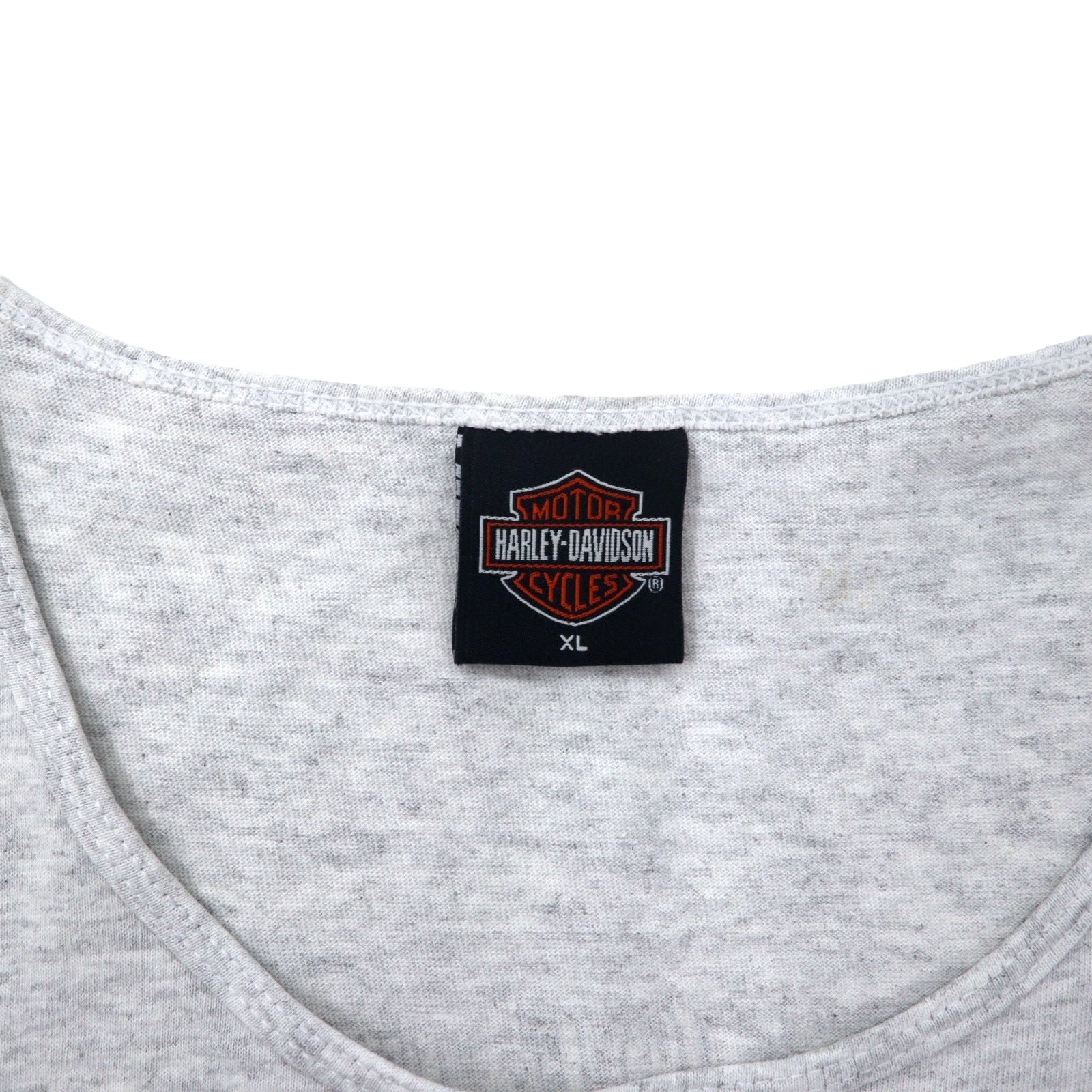 HARLEY DAVIDSON Canotta con stampa logo anni 2000 XL grigio cotone CALDWELL ID