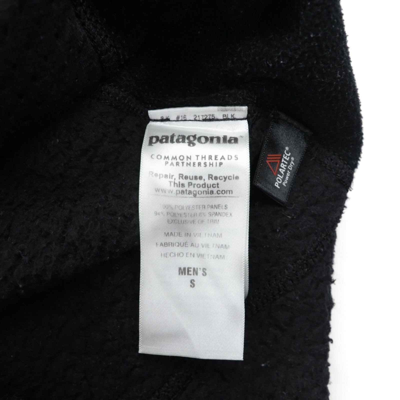 Patagonia ロスガトス Los Gatos ハイパイル フリースジャケット S ブラック フルジップ 25920