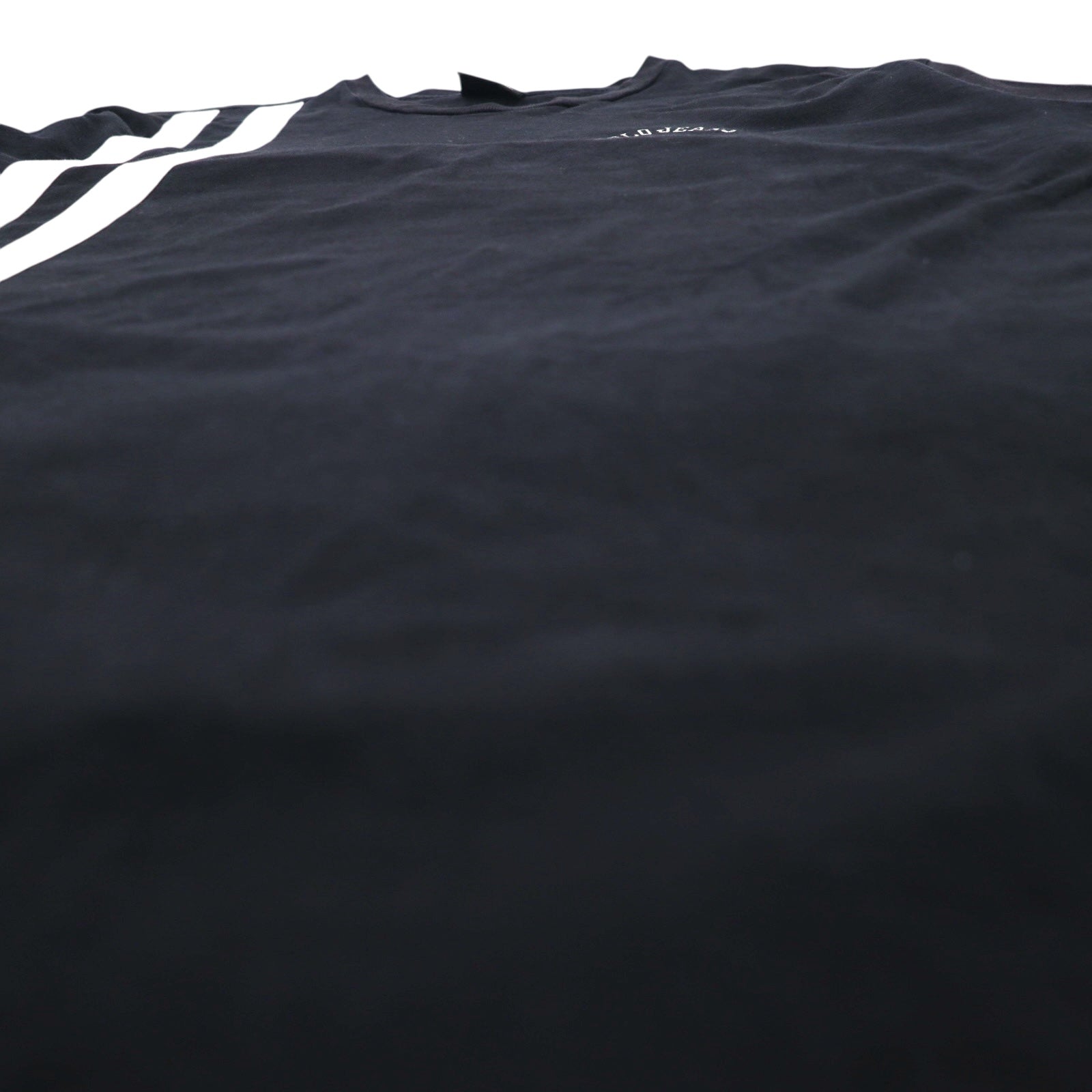 POLO JEANS CO. RALPH LAUREN T-shirt anni '90 con motivo a righe XL nera con logo piccolo, made in Perù