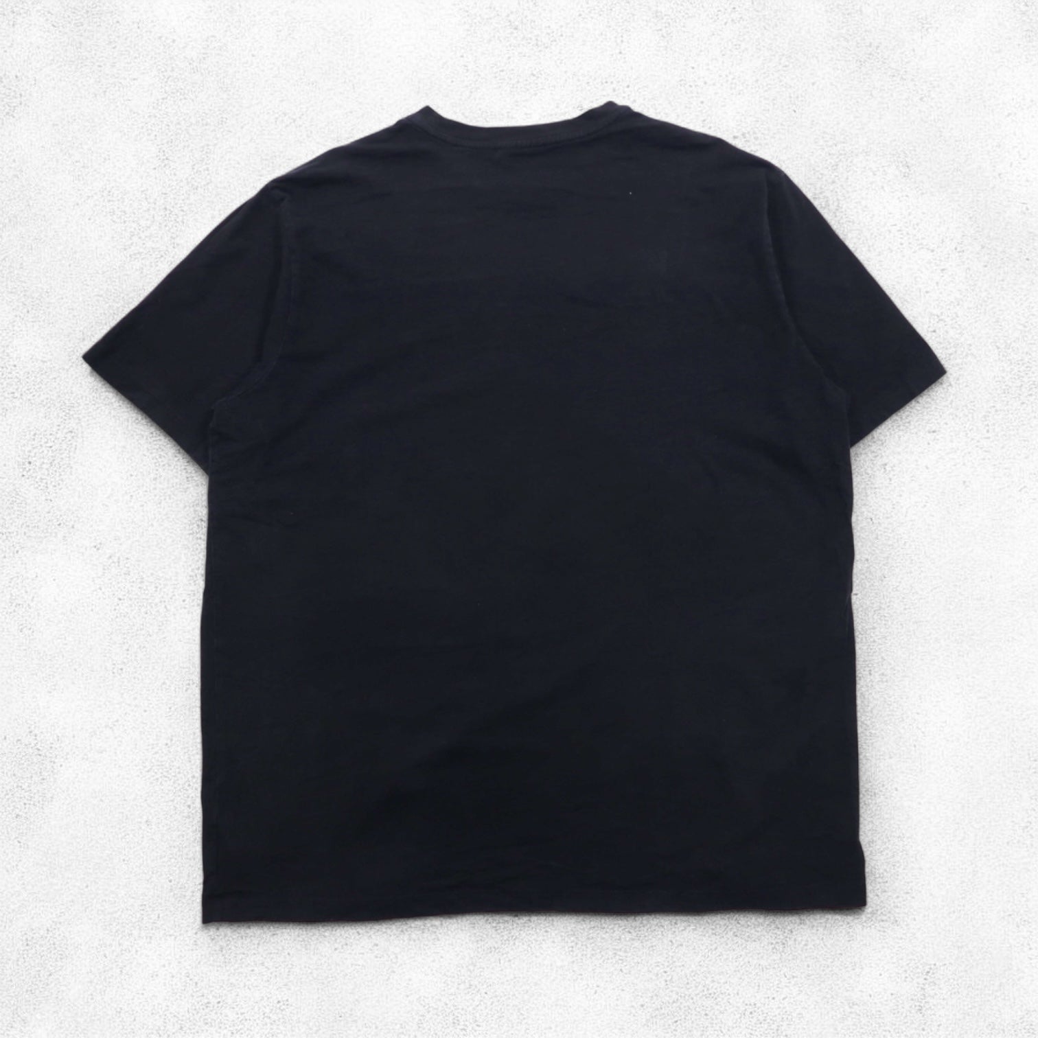 POLO JEANS CO. RALPH LAUREN T-shirt anni '90 con motivo a righe XL nera con logo piccolo, made in Perù