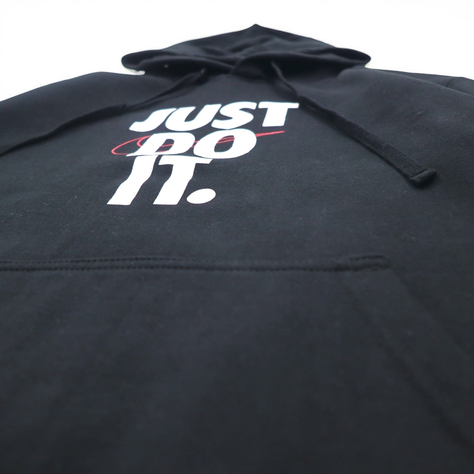 NIKE Felpa con cappuccio pullover M Nera JUST DO IT HOODIE 928717-451 Prodotto in Pakistan