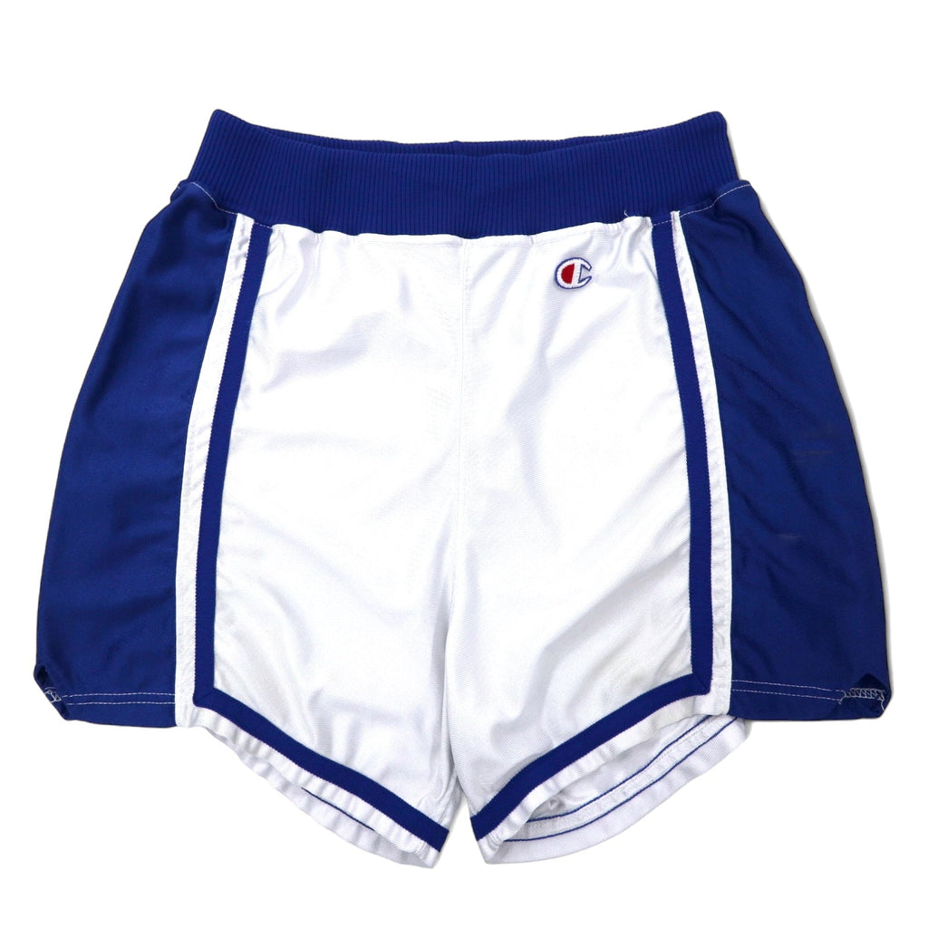 Champion made in USA anni '80 pantaloncini da basket taglia 36 in nylon bianco