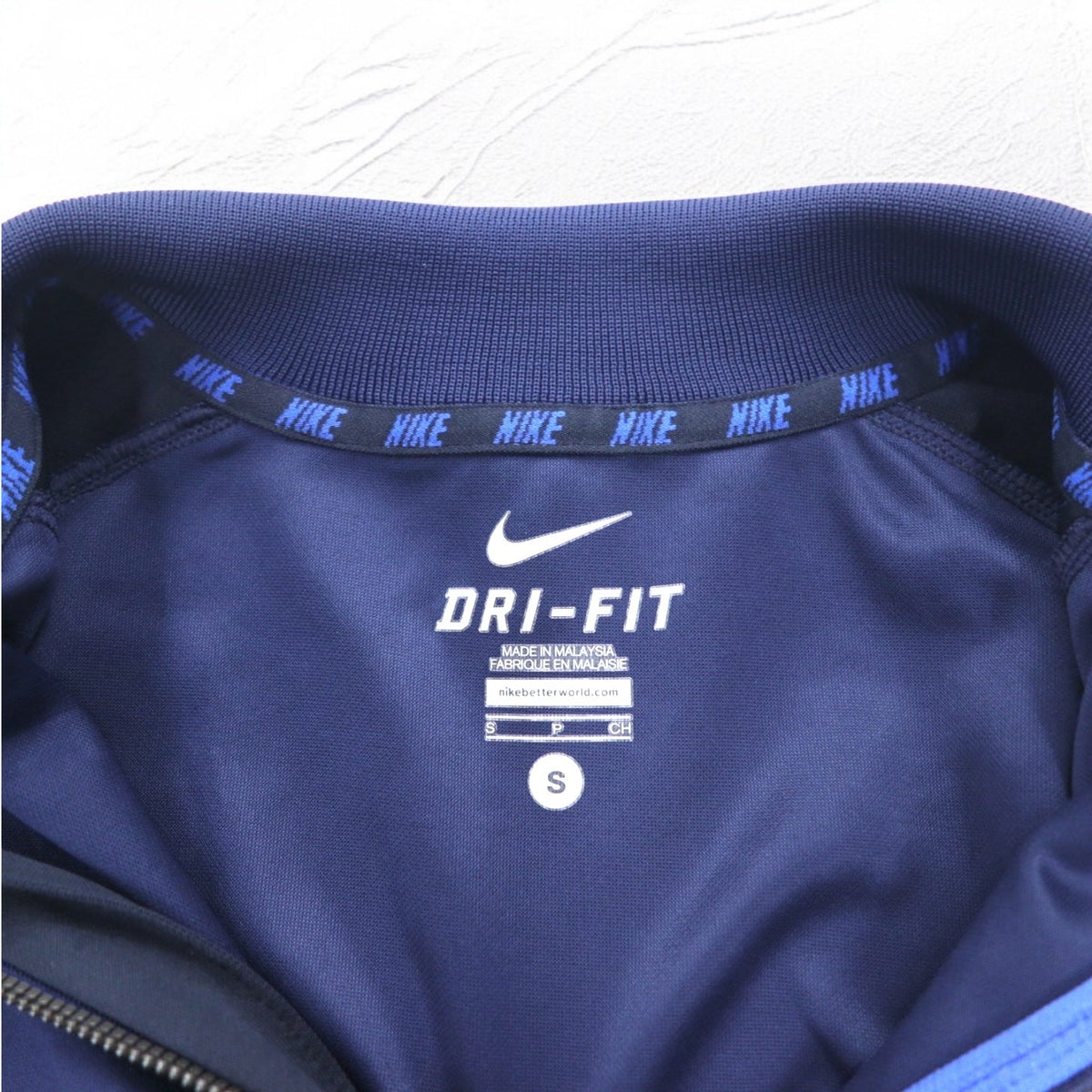 NIKE Tuta Track Jacket S Blu Navy Swoosh DRI-FIT 638985-410