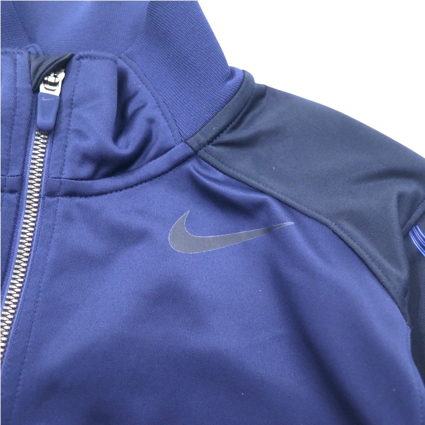 NIKE トラックジャケット ジャージ S ネイビー スウォッシュ DRI-FIT 638985-410