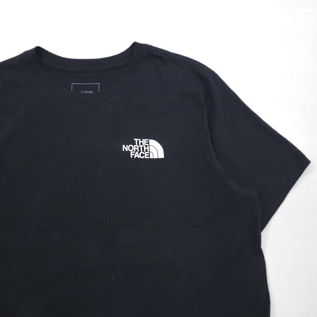 THE NORTH FACE バックロゴプリント Tシャツ L ブラック コットン US規格