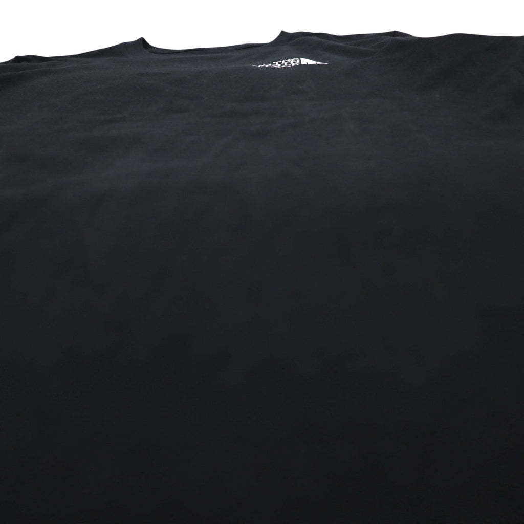 THE NORTH FACE バックロゴプリント Tシャツ L ブラック コットン US規格