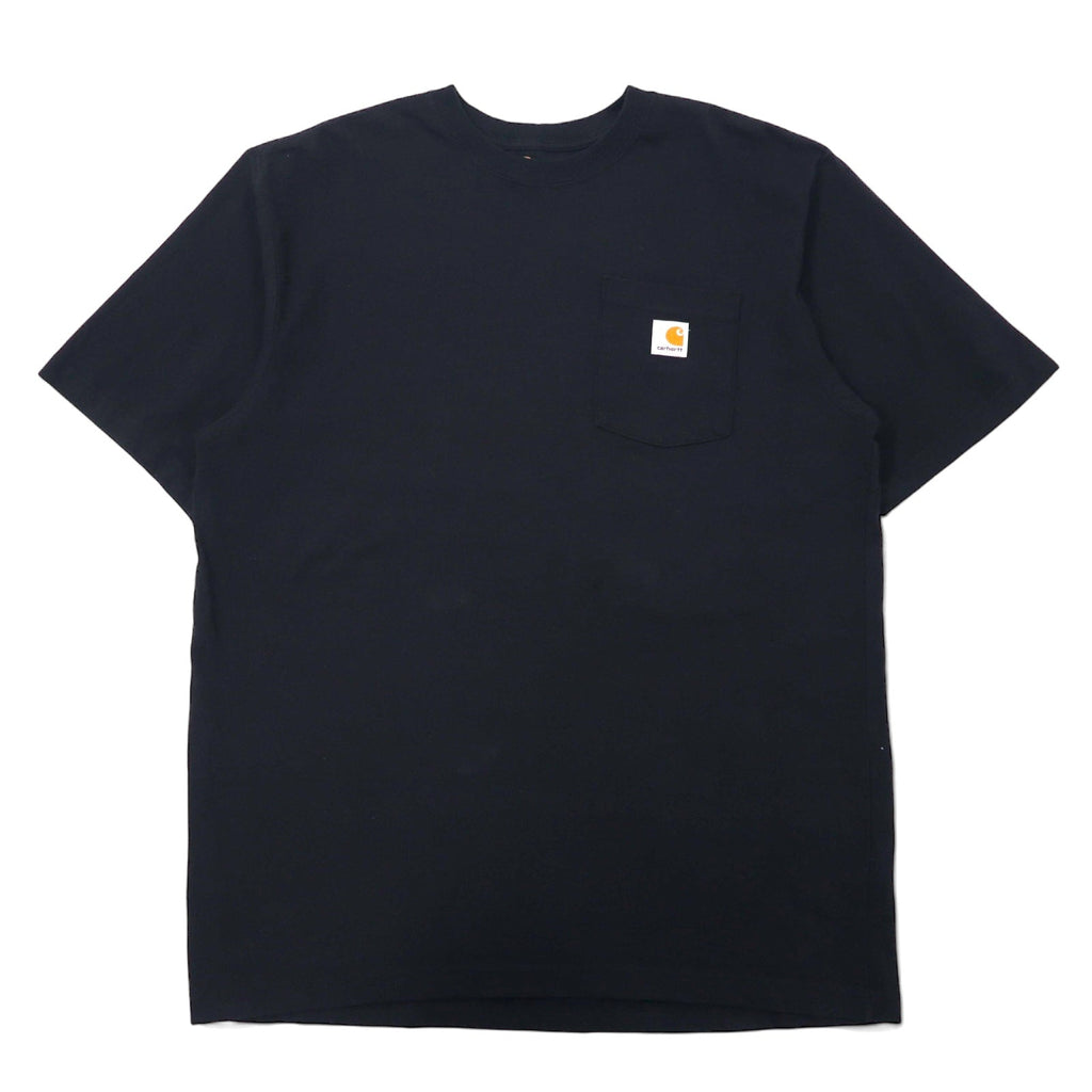 Carhartt T-shirt con taschino taglia L TALL nero in cotone ORIGINAL FIT