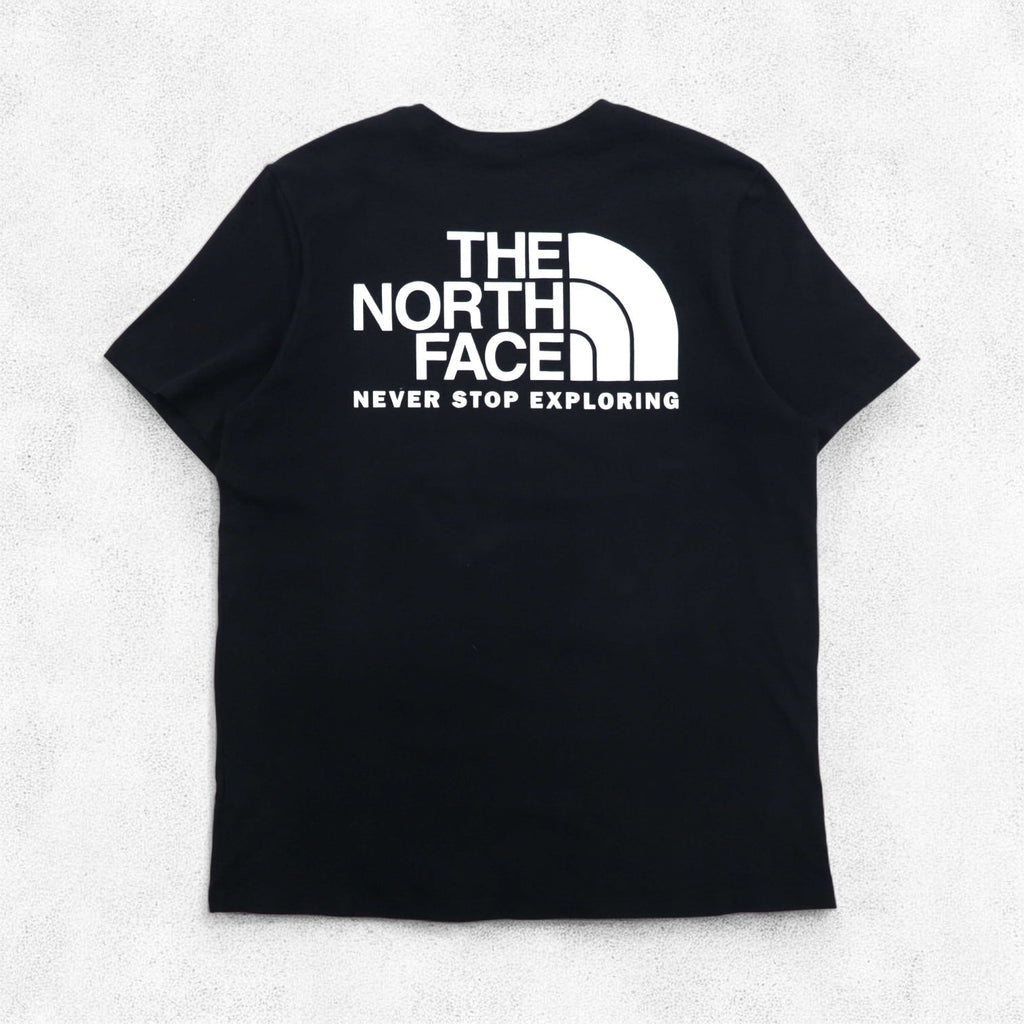 THE NORTH FACE バックロゴプリント Tシャツ L ブラック コットン US規格