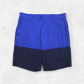 POLO GOLF RALPH LAUREN バイカラー ドライ ストレッチ ショートパンツ ハーフパンツ L ブルー ナイロン