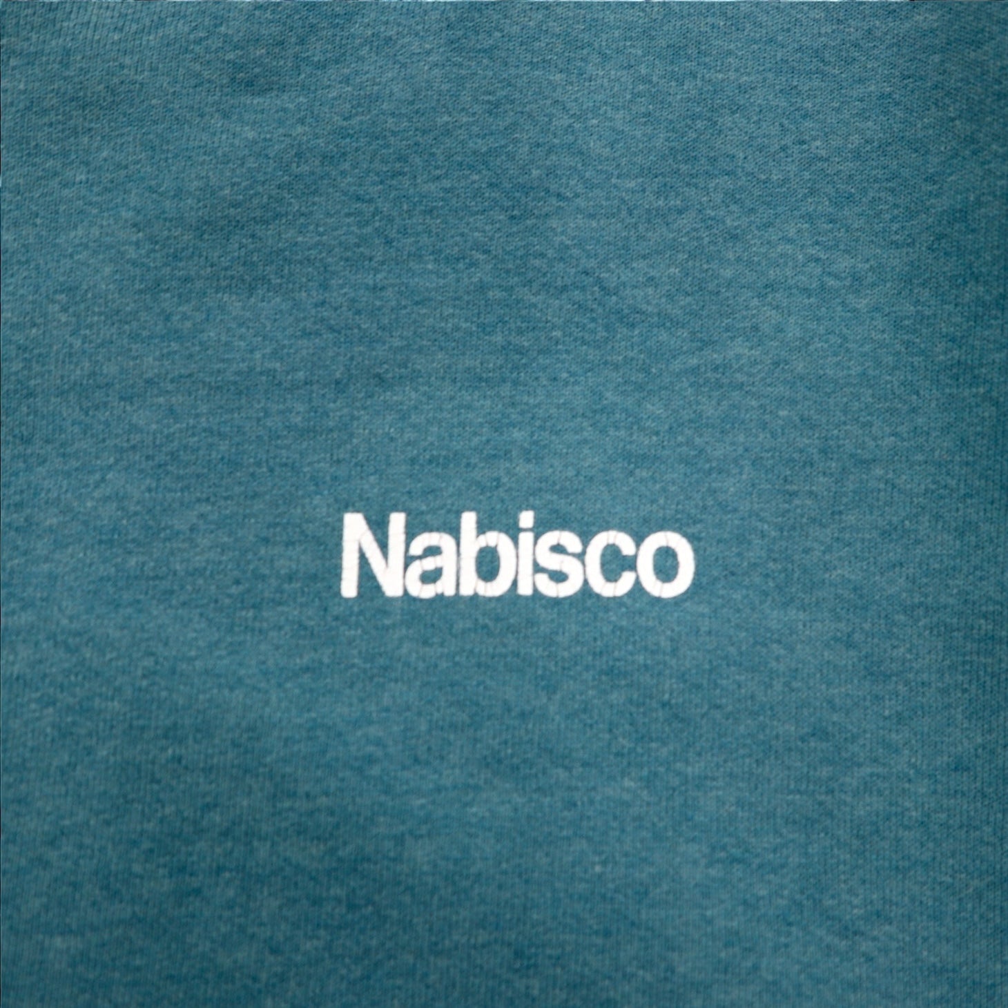 Felpa JERZEES anni '90, fabbricata negli Stati Uniti, taglia L, verde, in cotone felpato, con logo Nabisco (azienda statunitense).