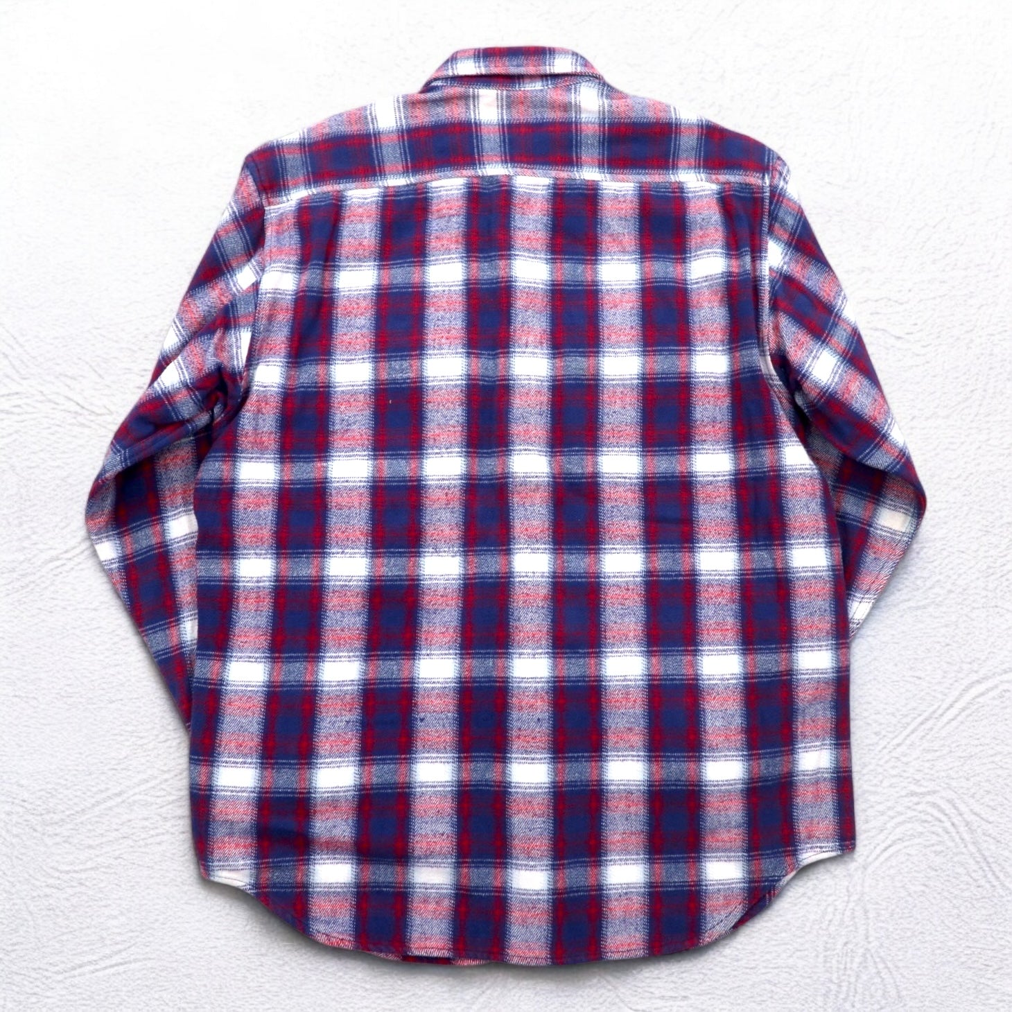 Wrangler TRAIL anni '90 camicia da lavoro in flanella M a quadri blu cotone