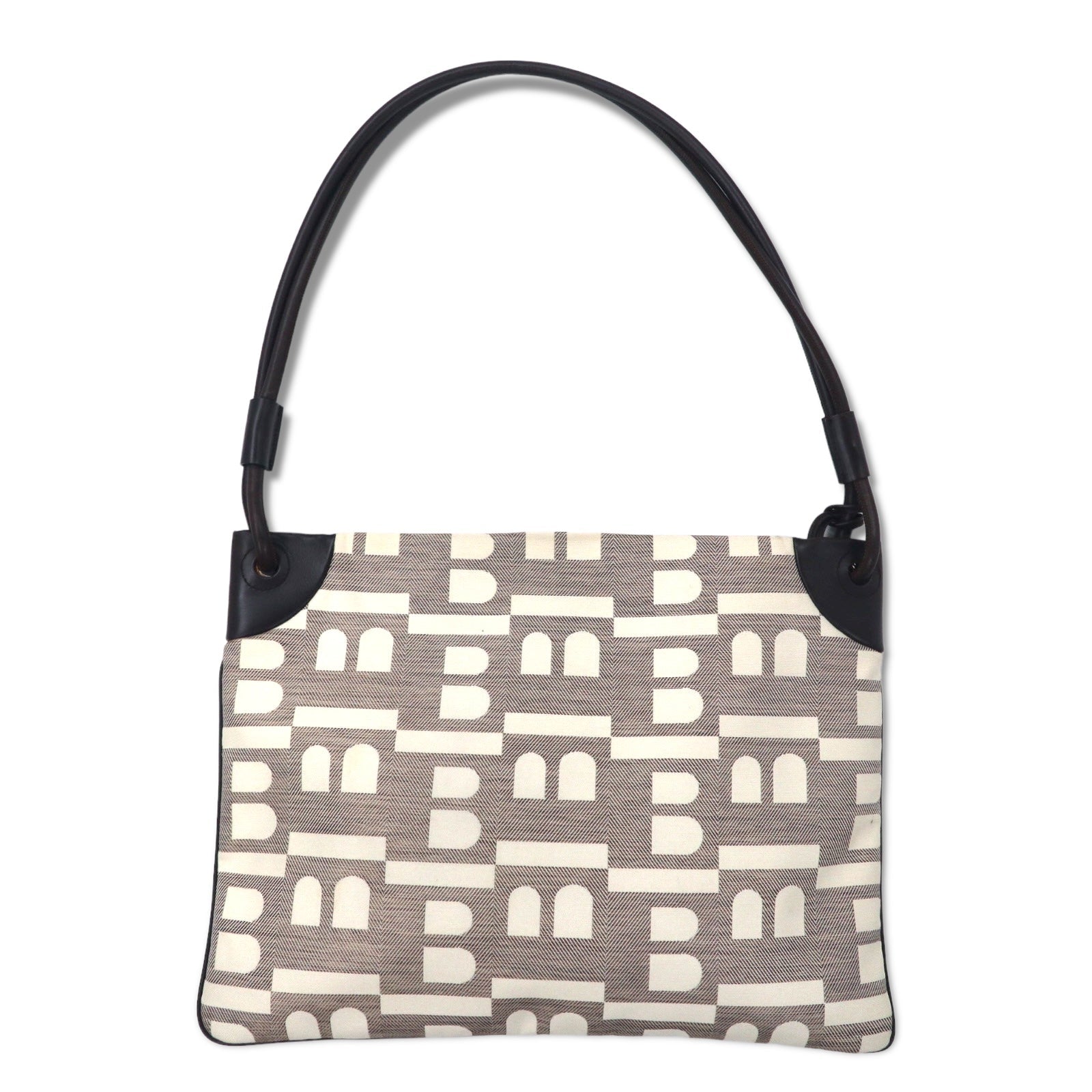 BALLY Borsa a tracolla in tela di pelle beige "B" BRIANA GBCK Made in Italy
