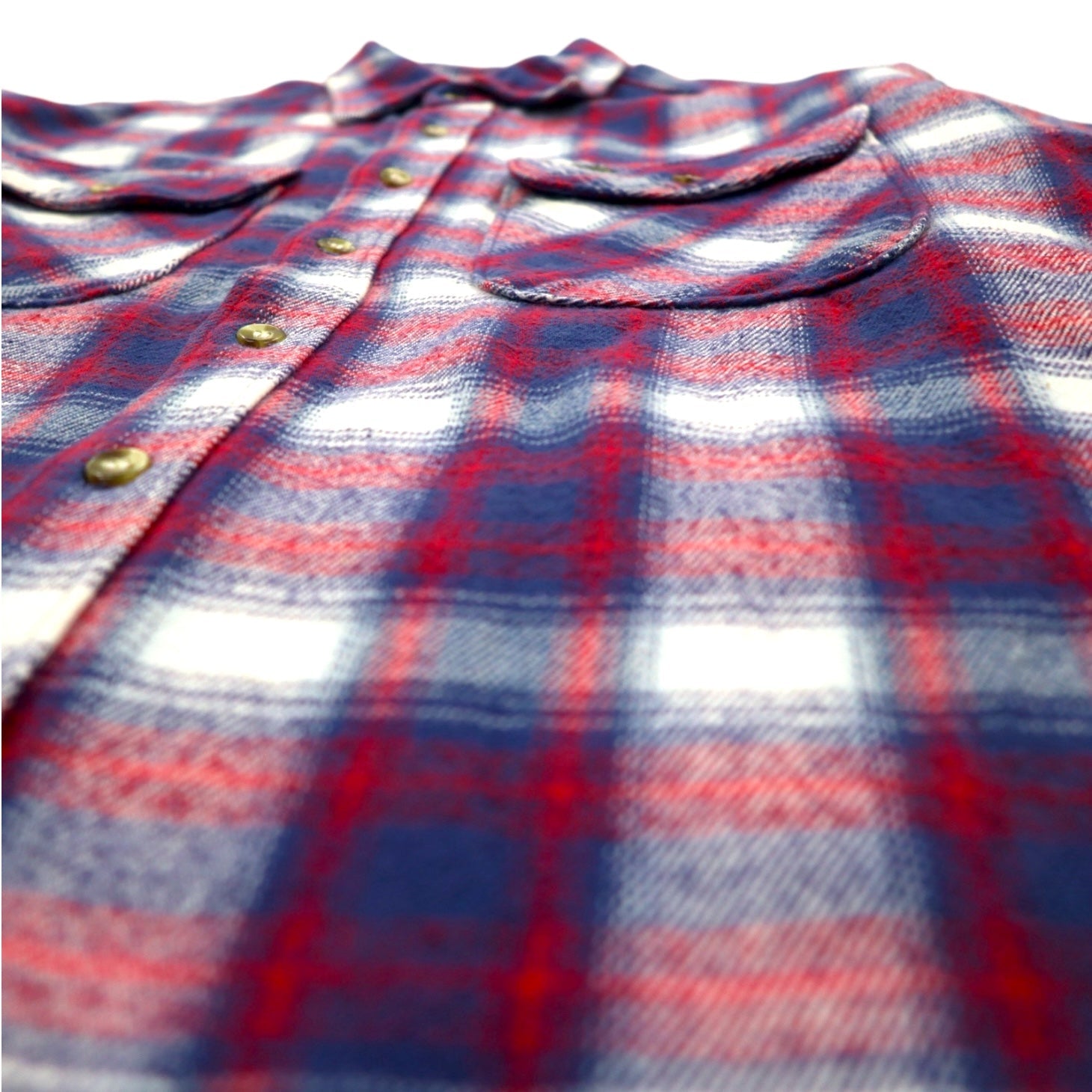 Wrangler TRAIL anni '90 camicia da lavoro in flanella M a quadri blu cotone