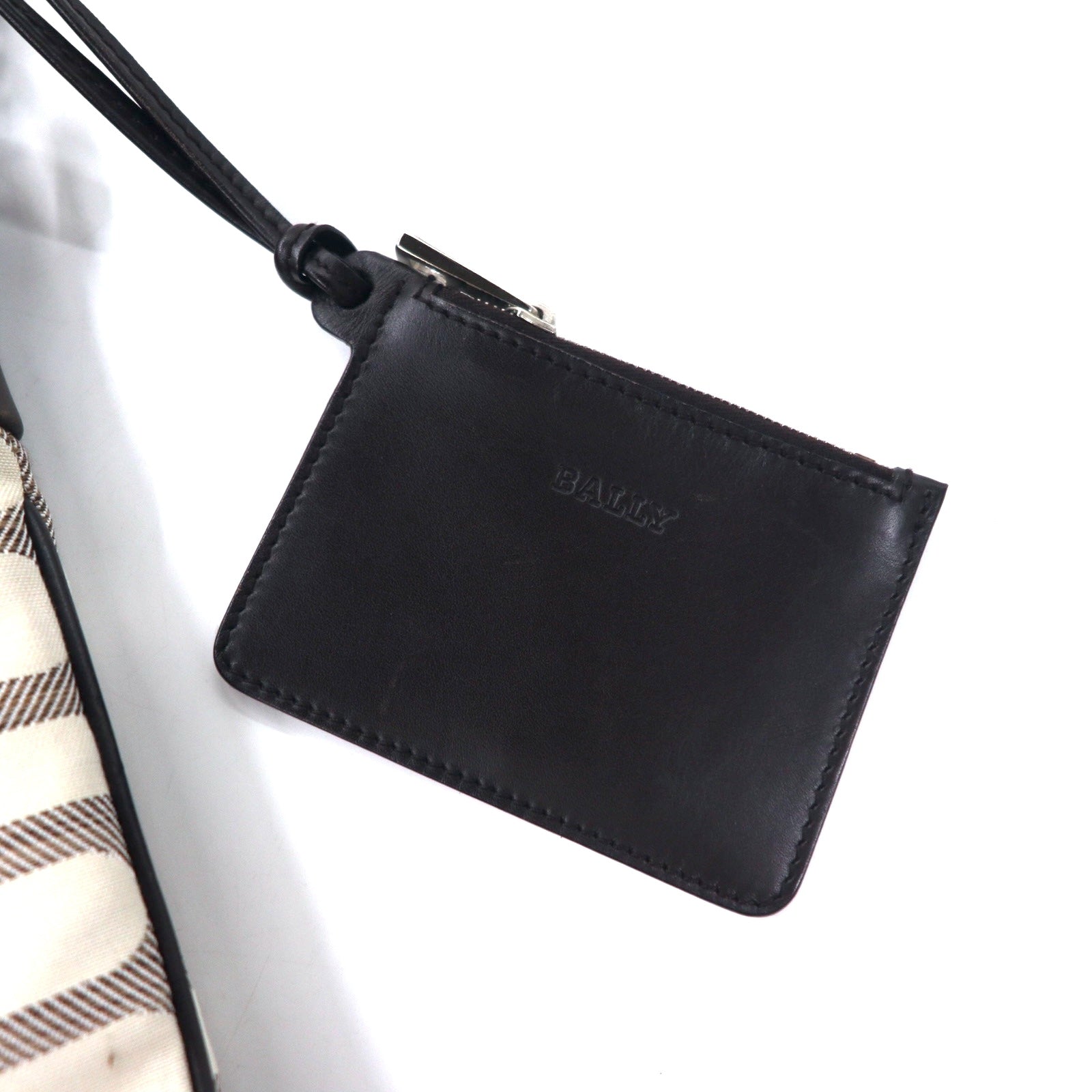 BALLY Borsa a tracolla in tela di pelle beige "B" BRIANA GBCK Made in Italy