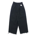 Lee Pantalone avvolgente, gamba larga, denim, taglia XS, colore nero, taglio a vivo, LL6072-383, nuovo con etichette