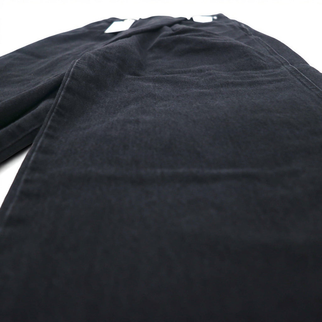 Lee Pantalone avvolgente, gamba larga, denim, taglia XS, colore nero, taglio a vivo, LL6072-383, nuovo con etichette