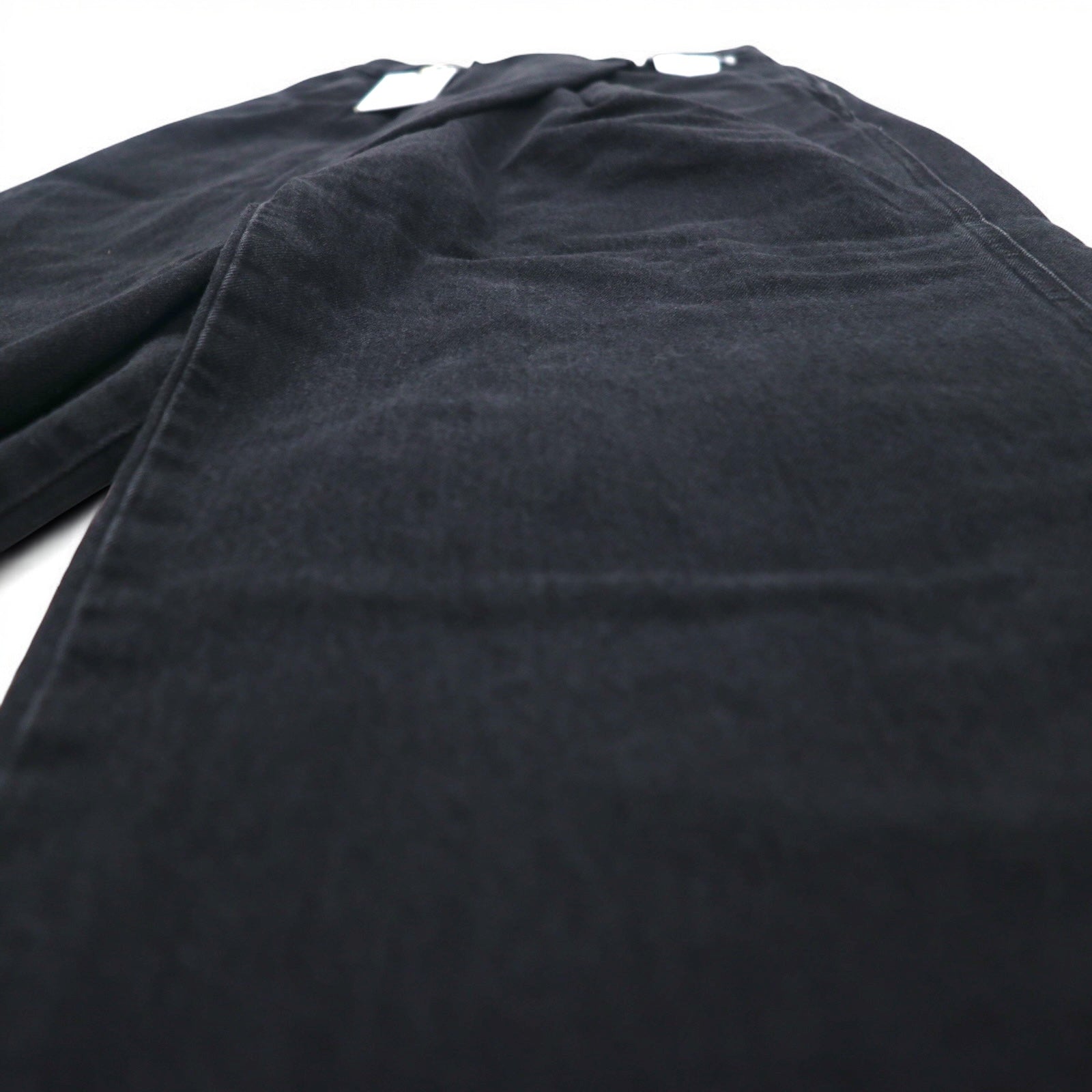 Lee Pantalone avvolgente, gamba larga, denim, taglia XS, colore nero, taglio a vivo, LL6072-383, nuovo con etichette