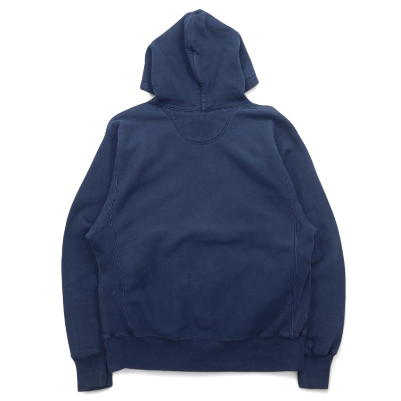 Champion PREMIUM Reverse Weave Felpa con cappuccio pullover M blu navy cotone WALPOLE BASKETBALL Prodotto a El Salvador