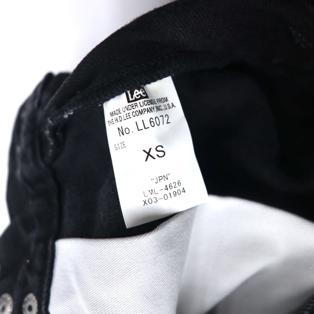 Lee Pantalone avvolgente, gamba larga, denim, taglia XS, colore nero, taglio a vivo, LL6072-383, nuovo con etichette