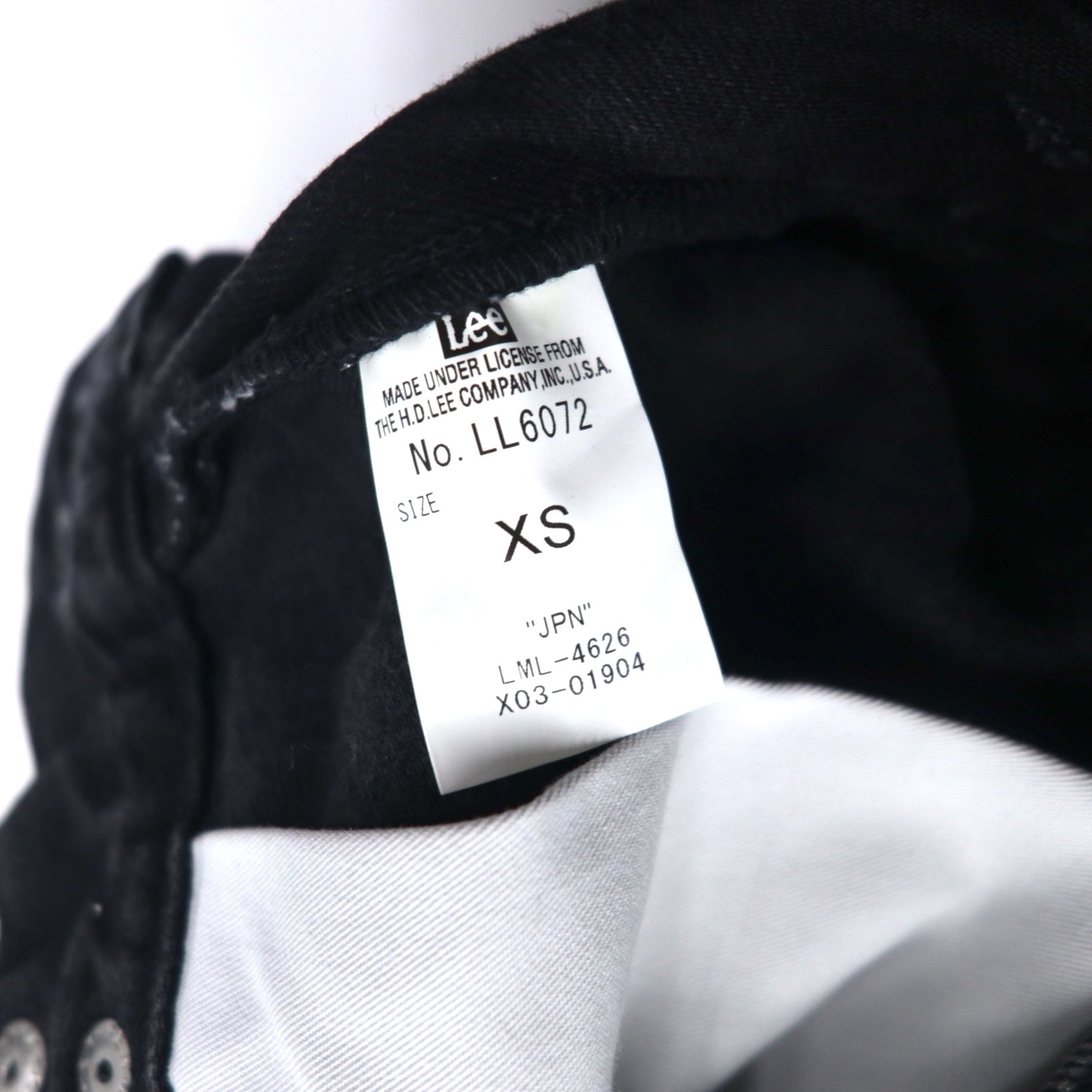Lee Pantalone avvolgente, gamba larga, denim, taglia XS, colore nero, taglio a vivo, LL6072-383, nuovo con etichette