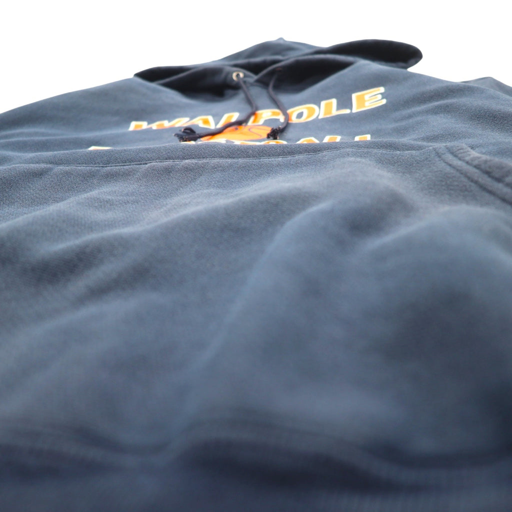 Champion PREMIUM Reverse Weave Felpa con cappuccio pullover M blu navy cotone WALPOLE BASKETBALL Prodotto a El Salvador