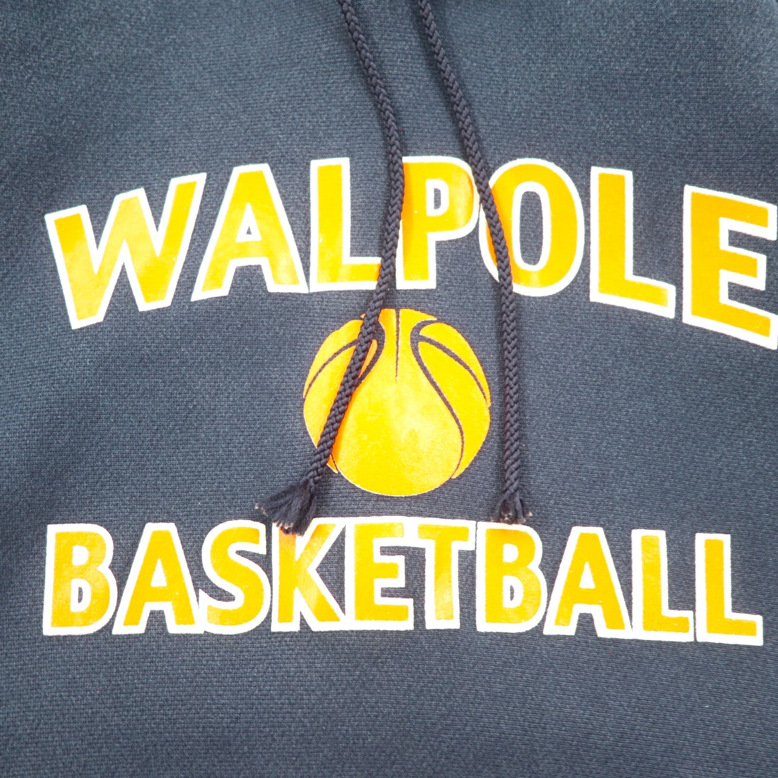 Champion PREMIUM Reverse Weave Felpa con cappuccio pullover M blu navy cotone WALPOLE BASKETBALL Prodotto a El Salvador