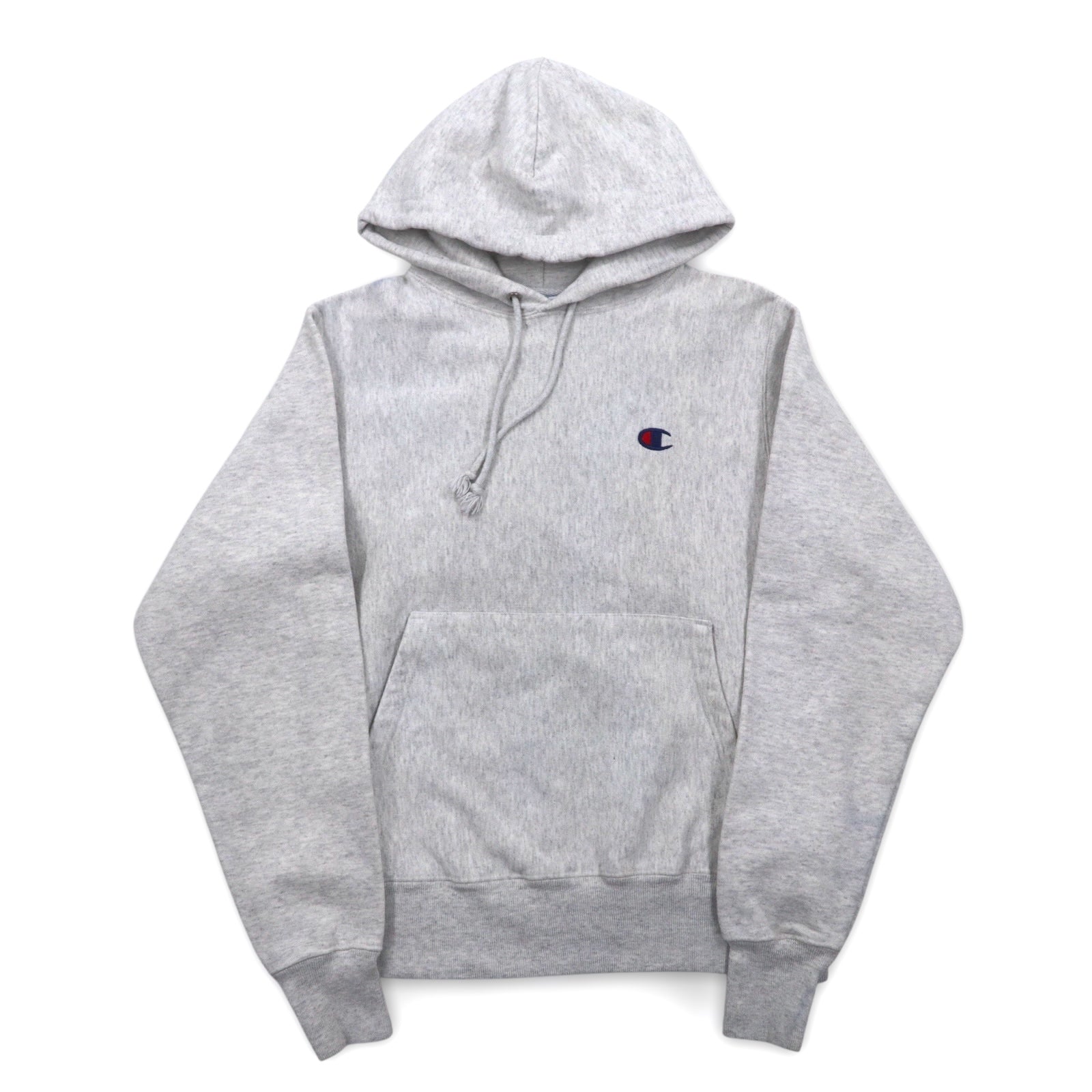 Champion Reverse Weave Felpa con Cappuccio L Grigio Etichetta Blu Riproduzione Prodotto in Honduras
