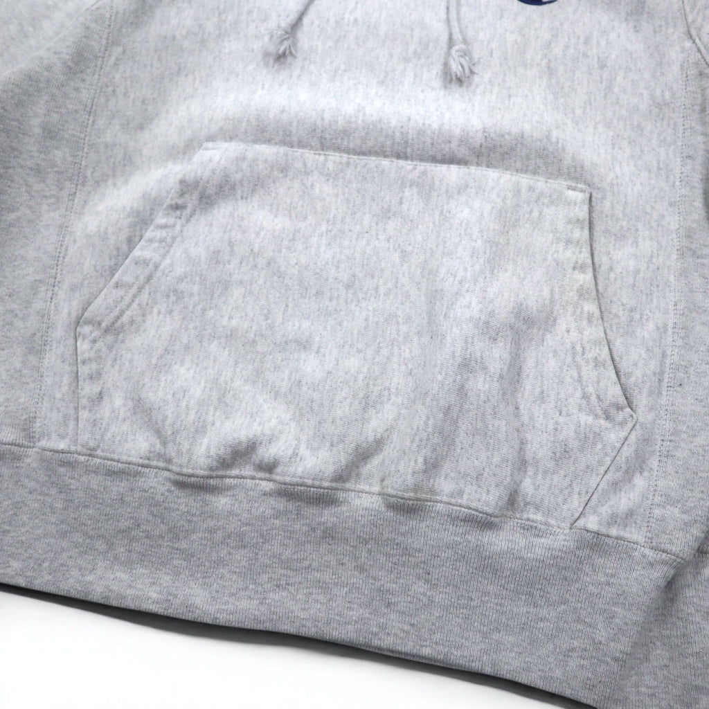 Champion リバースウィーブ REVERSE WEAVE プルオーバー パーカー L グレー 青単タグ 復刻 ホンジュラス製