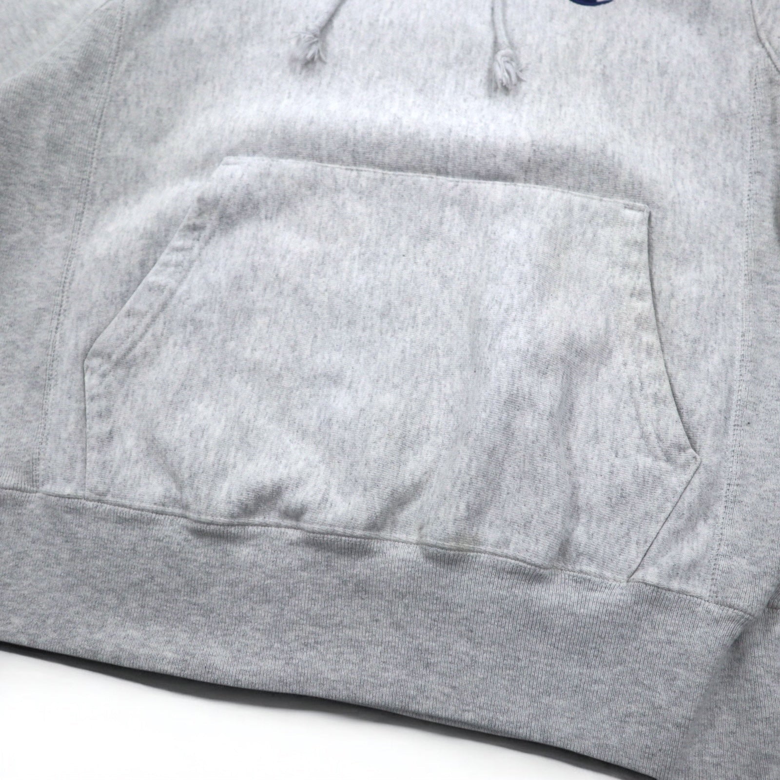 Champion Reverse Weave Felpa con Cappuccio L Grigio Etichetta Blu Riproduzione Prodotto in Honduras