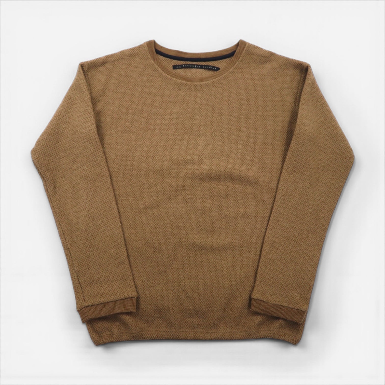 my beautiful landlet ニット セーター M ベージュ Barufy Wool Jersey WM04-CS162041 日本製