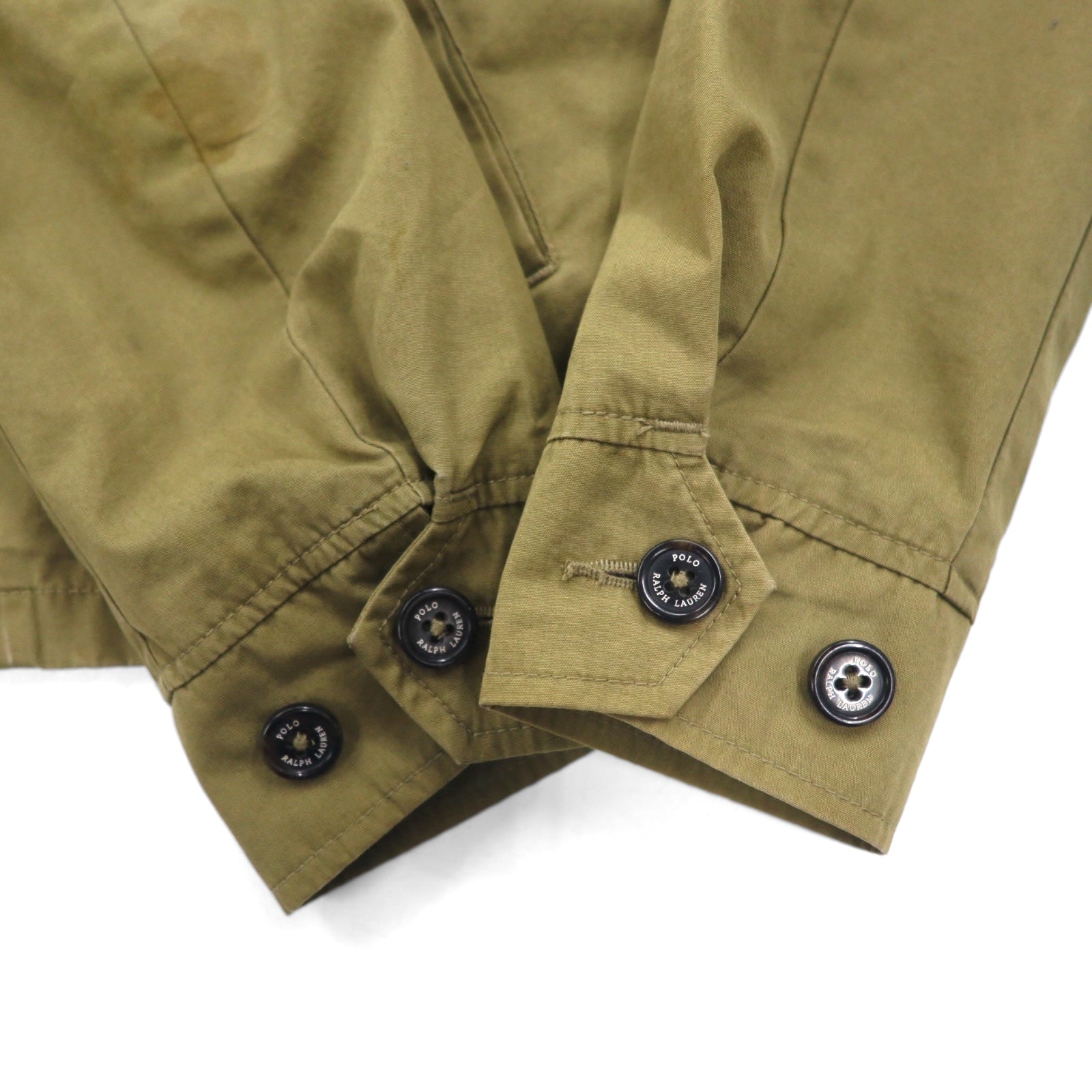 POLO RALPH LAUREN Giacca Harrington Swingtop M Cachi Cotone Cerniera TALON Ricamo piccolo pony