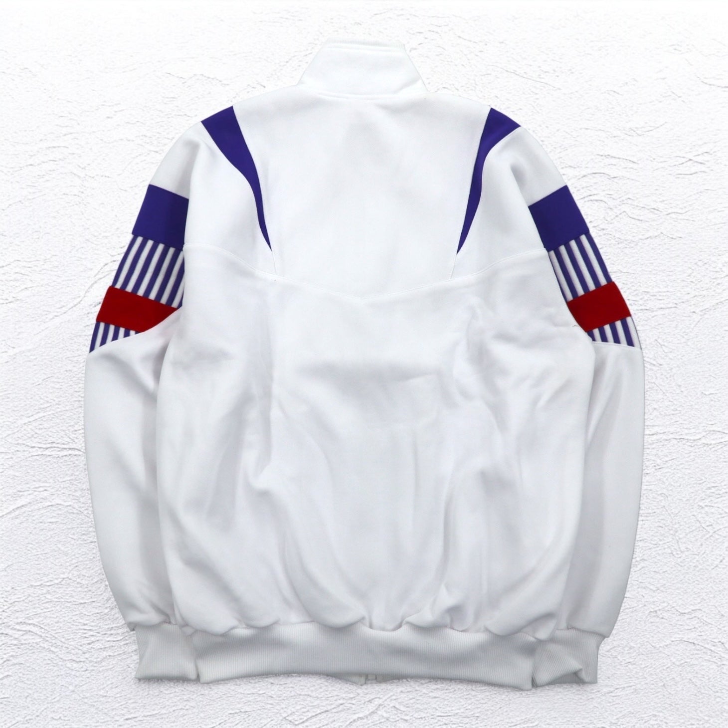 Mr DEPORTE (asics) anni '90, giacca da tuta, XL, bianca, poliestere, mai usata