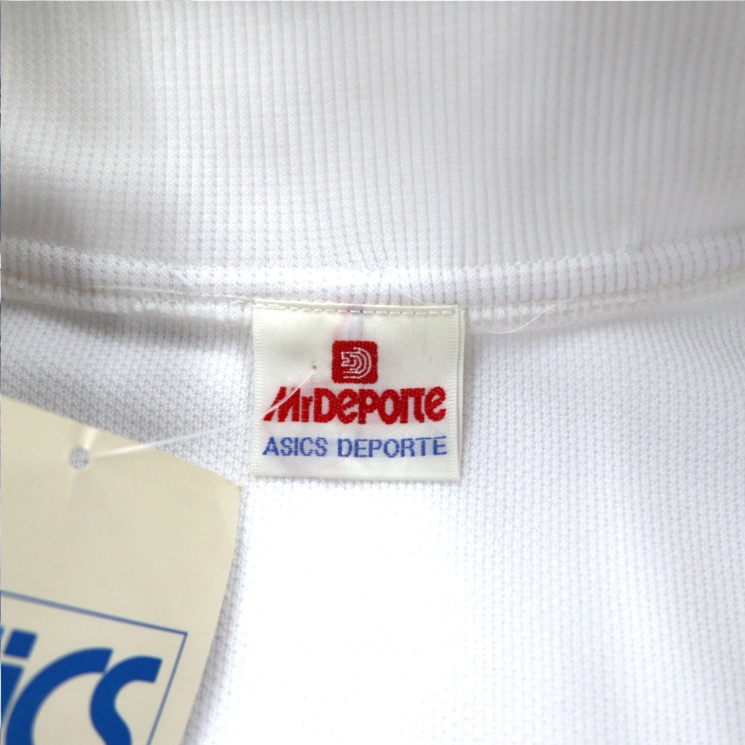 Mr DEPORTE (asics) anni '90, giacca da tuta, XL, bianca, poliestere, mai usata