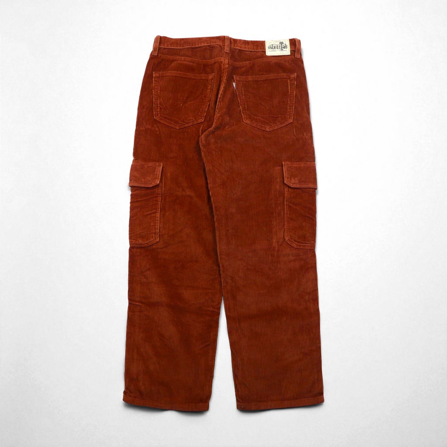 Levi's SILVER TAB ルーズフィット コーデュロイ カーゴパンツ M ブラウン LOOSE CARGOS BROWN CORDUROY ワイド A5666-0002