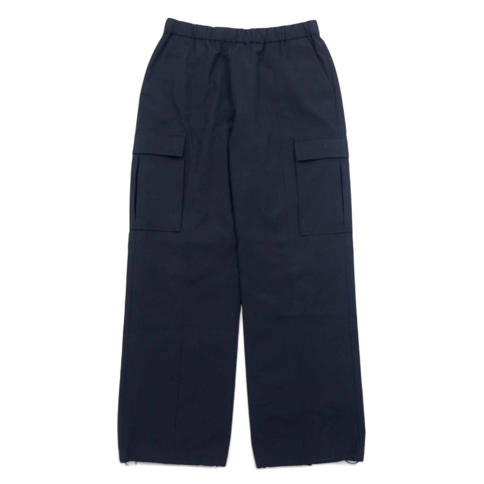 KIIT Pantalone Cargo Facile in Twill Ritorto L Nero Cupro Nylon STRONG TWIST TWILL EASY CARGO PANTS KII-P93-201