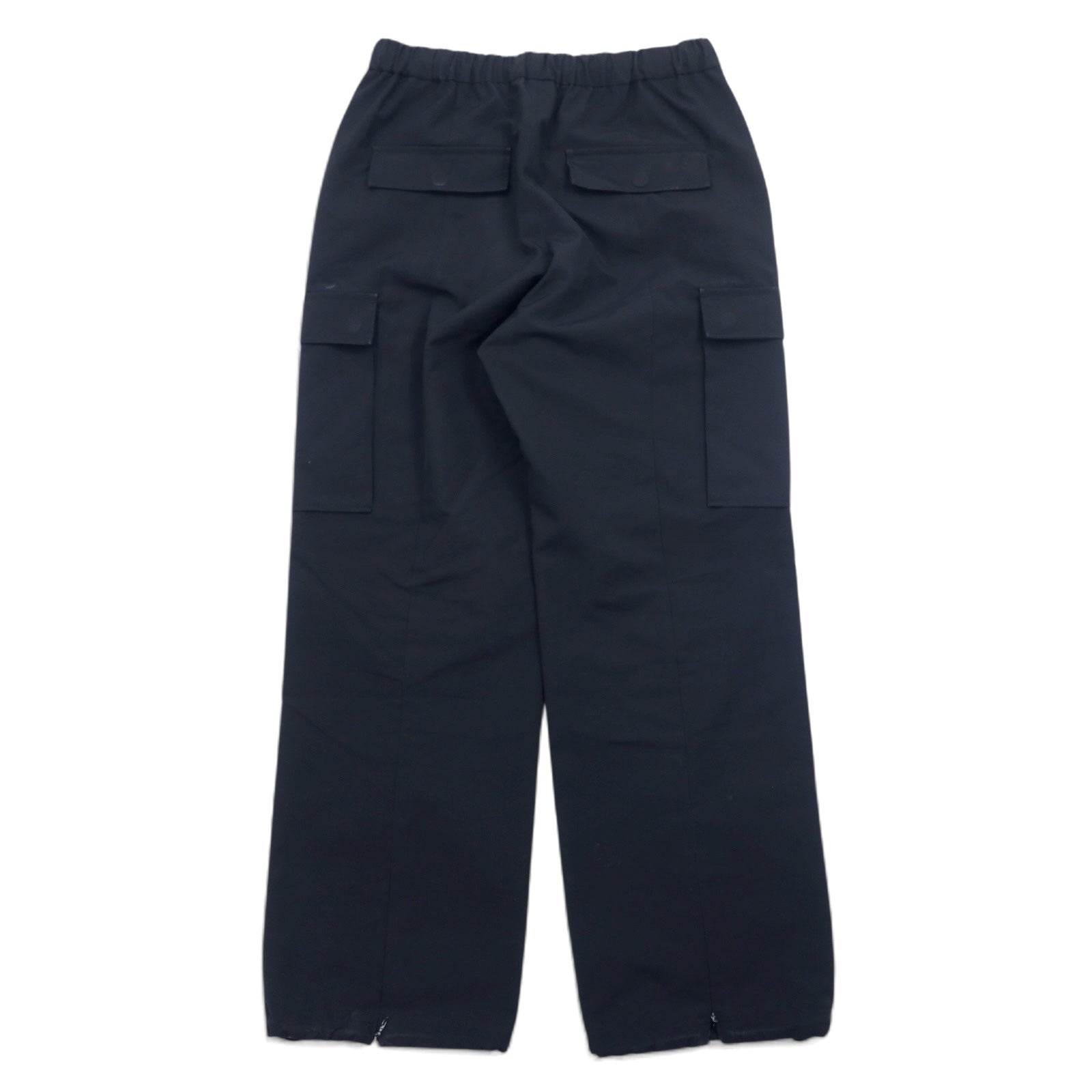 KIIT Pantalone Cargo Facile in Twill Ritorto L Nero Cupro Nylon STRONG TWIST TWILL EASY CARGO PANTS KII-P93-201