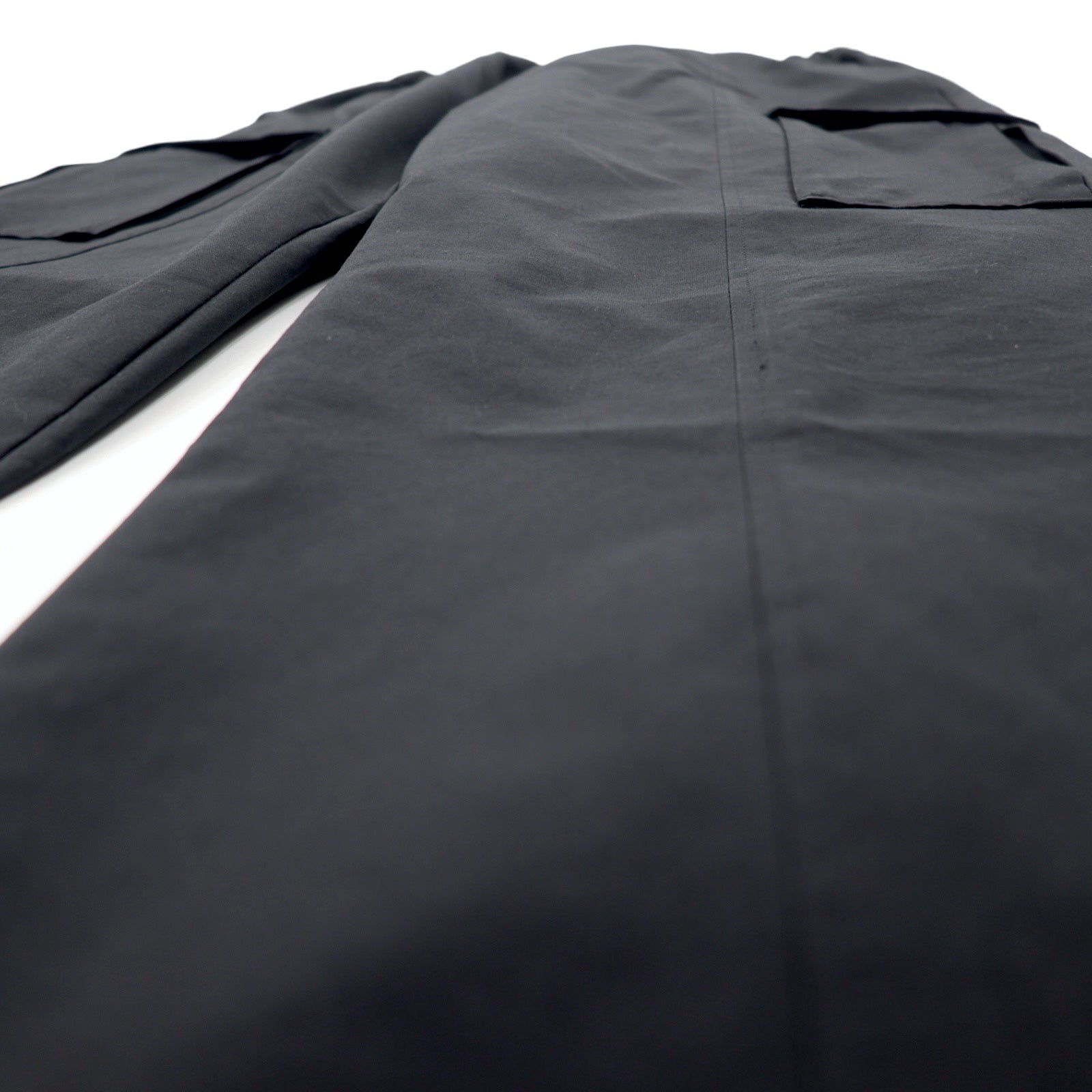KIIT Pantalone Cargo Facile in Twill Ritorto L Nero Cupro Nylon STRONG TWIST TWILL EASY CARGO PANTS KII-P93-201