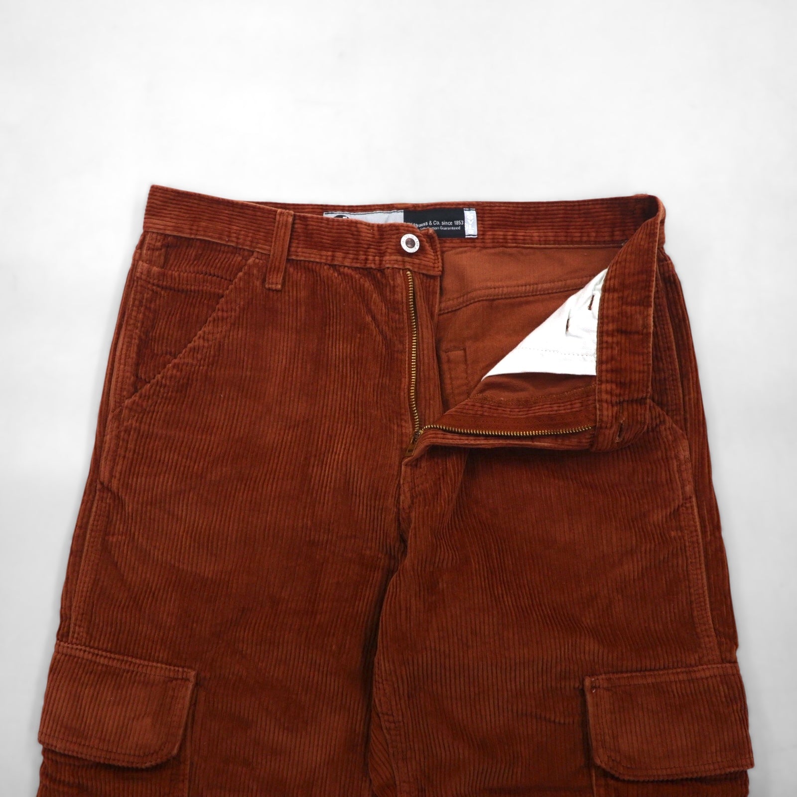 Levi's SILVER TAB ルーズフィット コーデュロイ カーゴパンツ M ブラウン LOOSE CARGOS BROWN CORDUROY ワイド A5666-0002