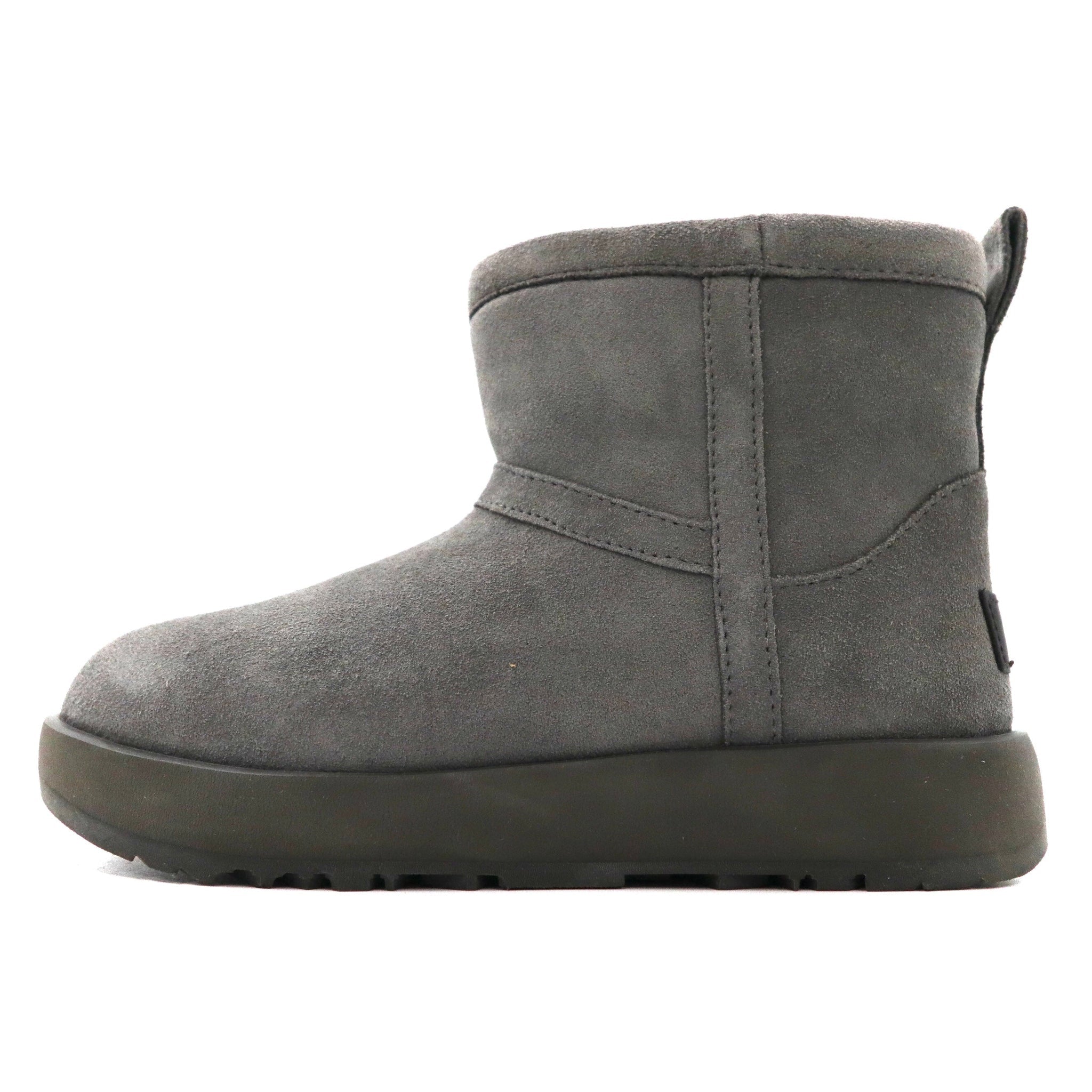 UGG ショート ムートンブーツ 22cm グレー 羊革 vibramソール 撥水加工 Classic Mini Waterproof 1019643