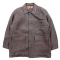 Vintage Lamb Leather Car Coat 90年代 ラムレザー カーコート M ブラウン 羊革 裏地ペイズリー