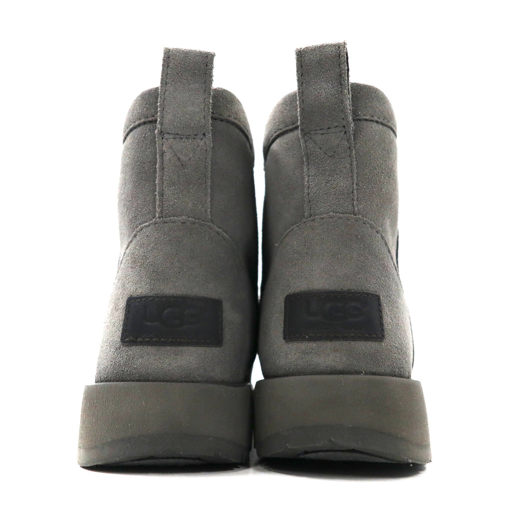 UGG ショート ムートンブーツ 22cm グレー 羊革 vibramソール 撥水加工 Classic Mini Waterproof 1019643