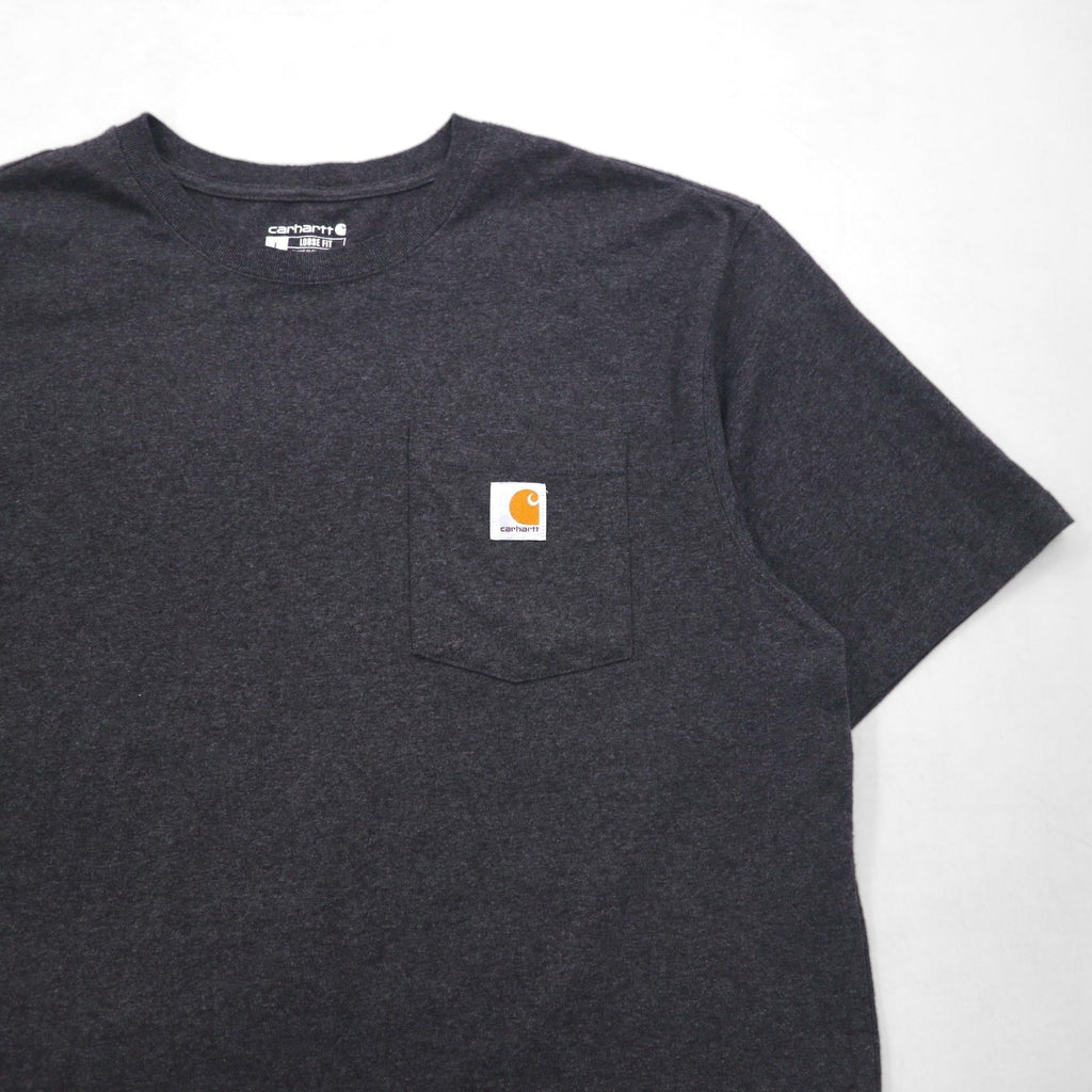 Carhartt T-shirt loose fit taschino K87 in cotone taglia L colore grigio