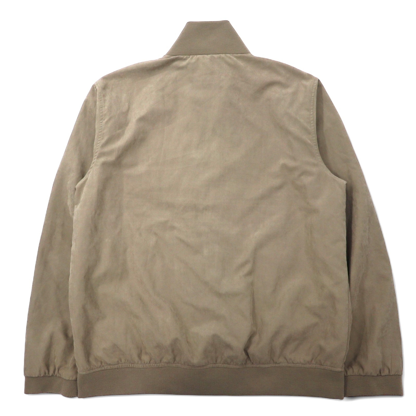 Calvin Klein Jeans Bomber in pelle scamosciata, XL, beige, poliestere, logo ricamato