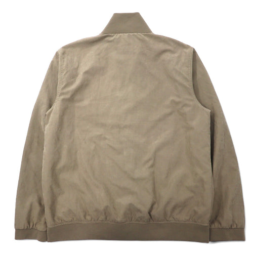 Calvin Klein Jeans Bomber in pelle scamosciata, XL, beige, poliestere, logo ricamato