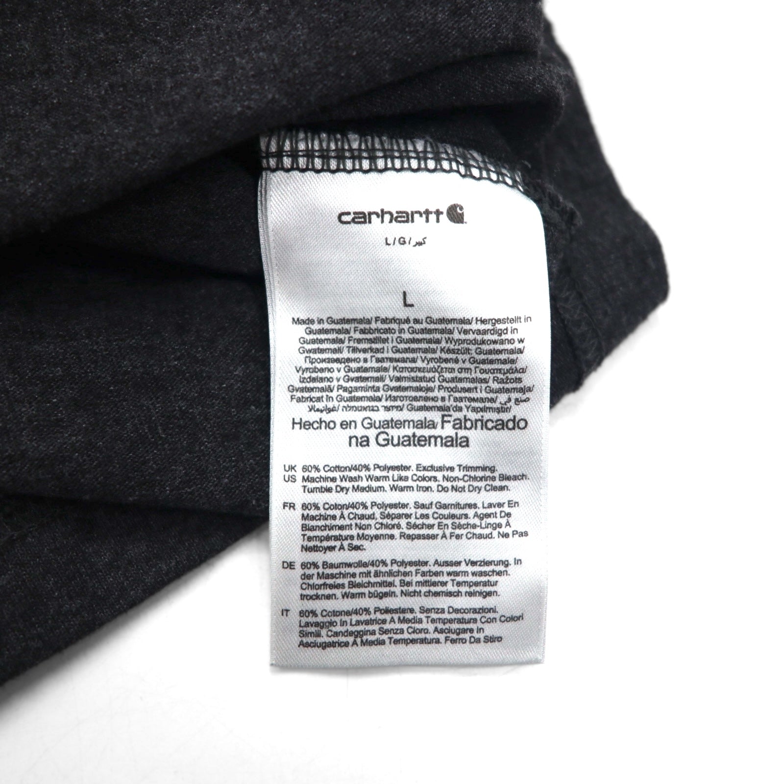 Carhartt T-shirt loose fit taschino K87 in cotone taglia L colore grigio