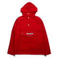 TOMMY アノラックパーカー S レッド コットン ハーフジップ ドローコード カンガルーポケット