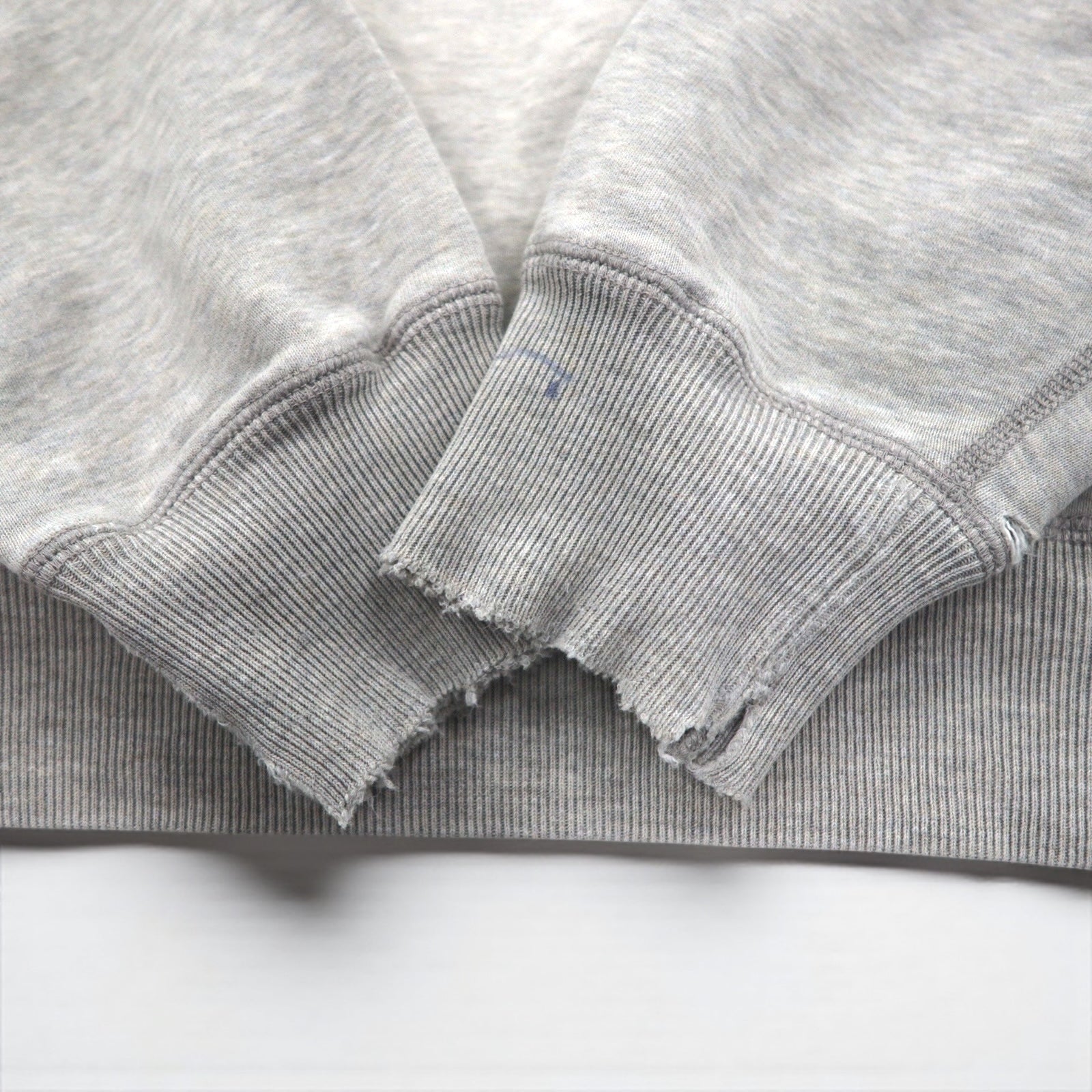 Polo Ralph Lauren 90年代 日本製 スウェット トレーナー L グレー コットン ダメージ加工
