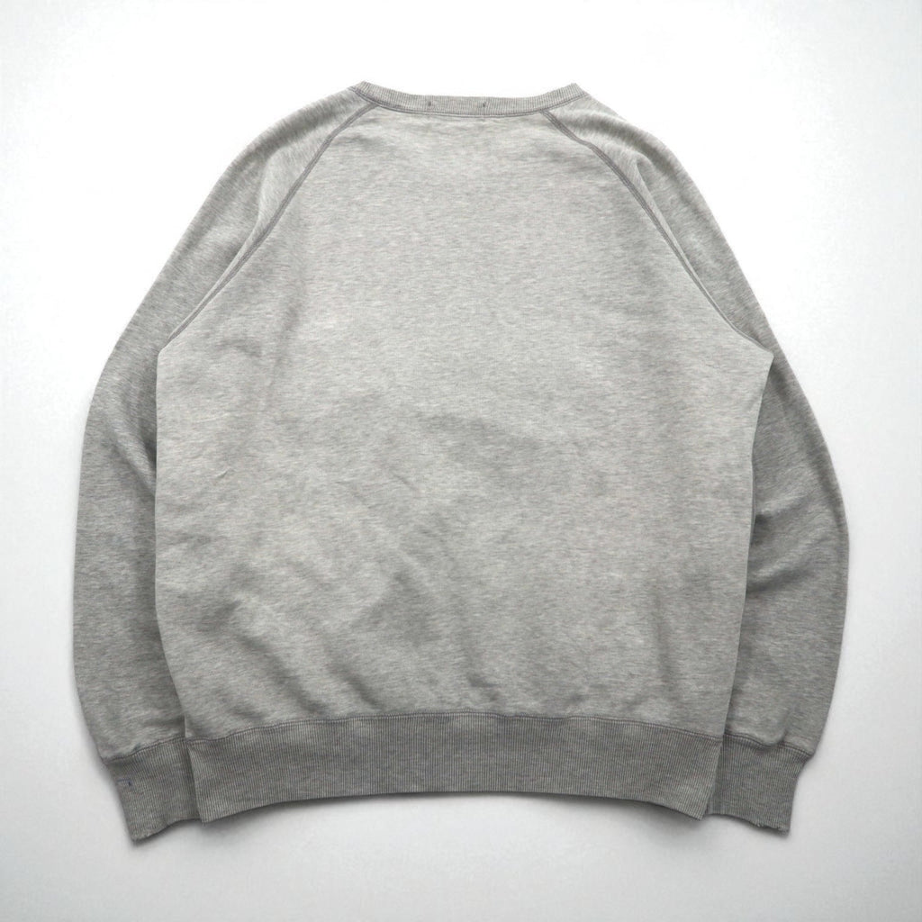 Polo Ralph Lauren 90年代 日本製 スウェット トレーナー L グレー コットン ダメージ加工