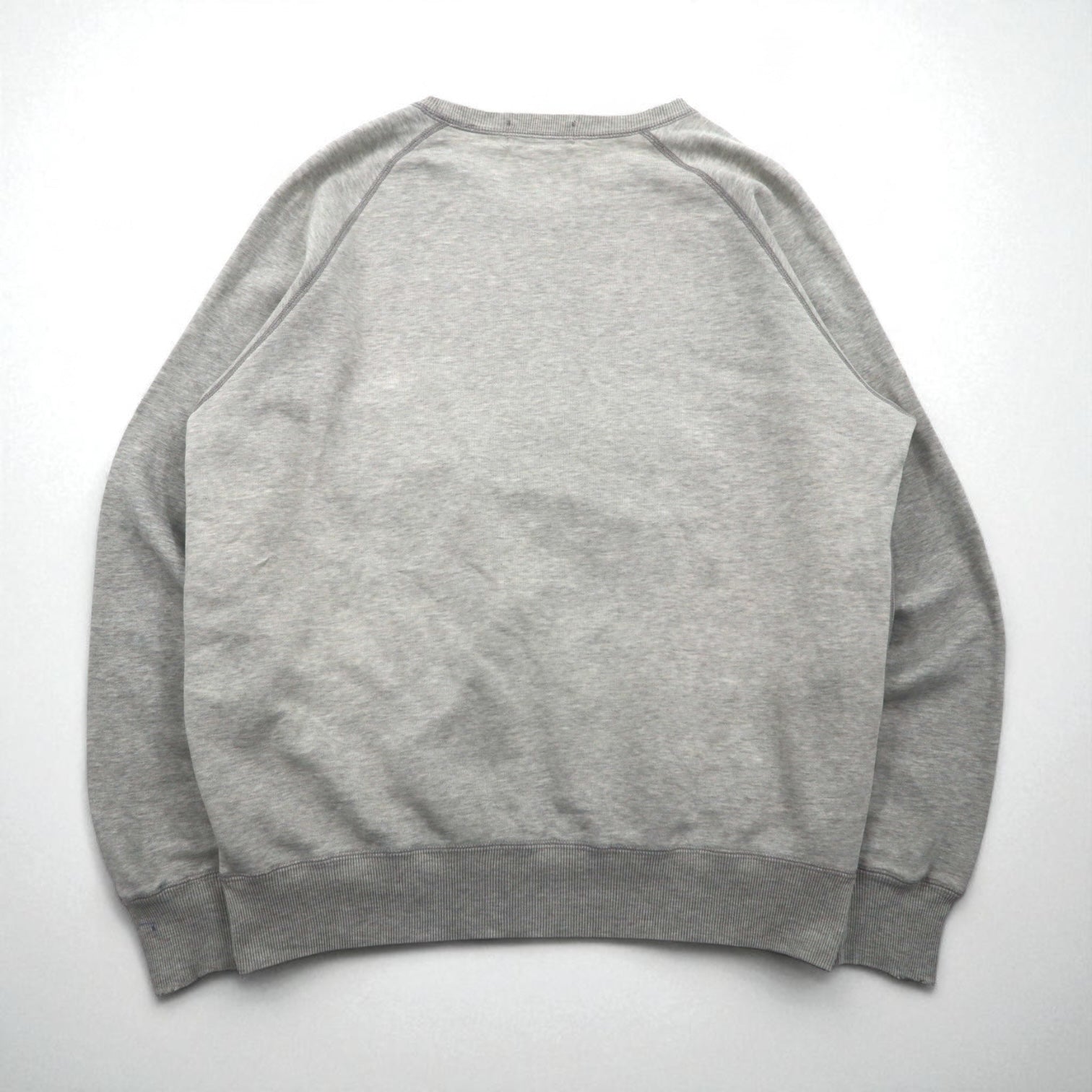 Polo Ralph Lauren 90年代 日本製 スウェット トレーナー L グレー コットン ダメージ加工